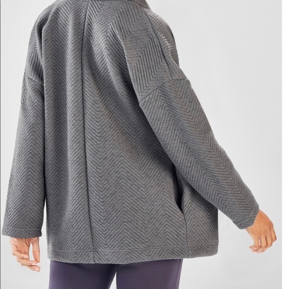 Fabletics Quilted OpenFront Cardigan Jacket 1X - Picture 4 of 7